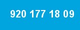 920 177 18 09 920 177 18 09